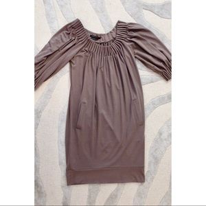 BCBG Off-The-Shoulder Shift Dress